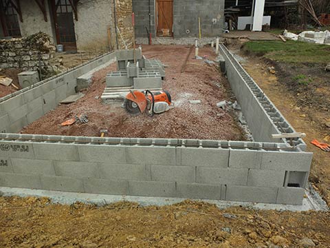 Mise en place des blocs à brancher. Blocs